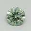 0.69 Ct. Fancy Vivid Pacific Green Round Lab Grown Diamond