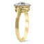 The Heather Ring, smalltop view on a hand