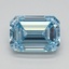 1.08 Ct. Fancy Intense Blue Emerald Lab Grown Diamond