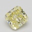 2.03 Ct. Fancy Yellow Cushion Diamond