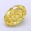 4.88 Ct. Fancy Intense Yellow Oval Lab Grown Diamond