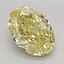 5.24 Ct. Fancy Intense Yellow Oval Lab Grown Diamond
