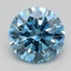 2.09 Ct. Fancy Vivid Blue Round Lab Grown Diamond