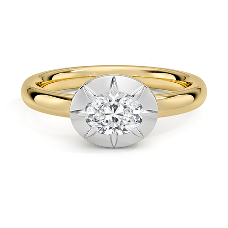 Harper Mixed Metal East-West Diamond Ring