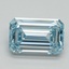 1.54 Ct. Fancy Intense Blue Emerald Lab Grown Diamond