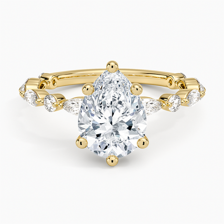 18K Yellow Gold Versailles Three-Quarter Coverage Diamond Ring (1/2 ct. tw.)