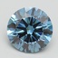3.00 Ct. Fancy Vivid Blue Round Lab Grown Diamond