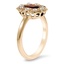 The Amantha Ring, smalltop view on a hand