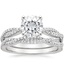 18KW Moissanite Petite Luxe Twisted Vine Bridal Set (1/2 ct. tw.), smalltop view