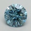 5.01 Ct. Fancy Vivid Blue Round Lab Grown Diamond
