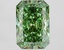 3.80 Ct. Fancy Vivid Green Radiant Lab Grown Diamond