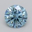 1.30 Ct. Fancy Vivid  Blue Round Lab Grown Diamond