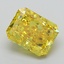 3.27 Ct. Fancy Vivid Yellow Radiant Lab Grown Diamond