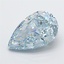 3.00 Ct. Fancy Intense  Blue Pear Lab Grown Diamond
