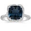 18K White Gold Nova Halo Diamond Ring (1/2 ct. tw.), smalltop view
