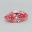 0.37 Ct. Fancy Vivid Pink Marquise Lab Grown Diamond