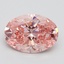 2.23 Ct. Fancy Intense Pink Oval Lab Grown Diamond