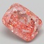 3.20 Ct. Fancy Vivid Pink Cushion Lab Grown Diamond