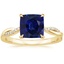 14K Yellow Gold Petite Twisted Vine Diamond Ring (1/8 ct. tw.), smalltop view
