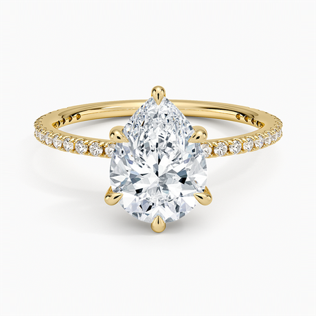 18K Yellow Gold Perfect Fit Three-Quarter Diamond Ring (1/4 ct. tw.)