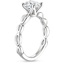 18K White Gold Unity Ring, smallside view