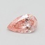 0.50 Ct. Fancy Vivid Pink Pear Lab Grown Diamond