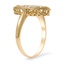 The Arrow Ring, smalltop view on a hand