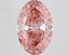 10.41 Ct. Fancy Vivid Pink Oval Lab Grown Diamond