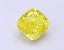 2.02 Ct. Fancy Vivid Yellow Cushion Lab Grown Diamond