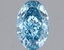 1.53 Ct. Fancy Vivid  Blue Oval Lab Grown Diamond