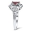 The Arielle Ring, smalltop view on a hand