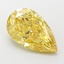 2.79 Ct. Fancy Vivid  Yellow Pear Lab Grown Diamond