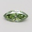 0.53 Ct. Fancy Vivid Green Marquise Lab Grown Diamond