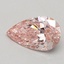 0.57 Ct. Fancy Intense Pink Pear Lab Grown Diamond