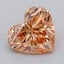 2.08 Ct. Fancy Intense Pink Orange Heart Lab Grown Diamond