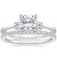 18K White Gold Selene Diamond Ring with Luxe Ballad Diamond Ring (1/4 ct. tw.)