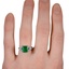 The Haralda Ring, smallzoomed in top view on a hand