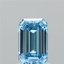 1.04 Ct. Fancy Vivid  Blue Emerald Lab Grown Diamond