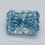 2.51 Ct. Fancy Vivid Malibu Blue Radiant Lab Grown Diamond