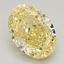2.07 Ct. Fancy Vivid Yellow Oval Lab Grown Diamond