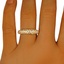 The Courtier Ring, smalltop view on a hand