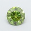 1.91 Ct. Fancy Vivid  Green Round Lab Grown Diamond