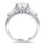 Tapered Baguette Six-Prong Engagement Ring, smallside view