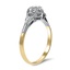 The Carlyn Ring, smalltop view on a hand