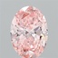 2.03 Ct. Fancy Vivid Pink Oval Lab Grown Diamond