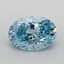 3.00 Ct. Fancy Vivid  Blue Oval Lab Grown Diamond