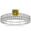 18K White Gold Starlight Diamond Bridal Set (1/4 ct. tw.)