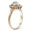 The Nelia Ring, smalltop view on a hand