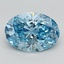 1.75 Ct. Fancy Vivid Blue Oval Lab Grown Diamond