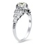 The Ernestina Ring, smalltop view on a hand